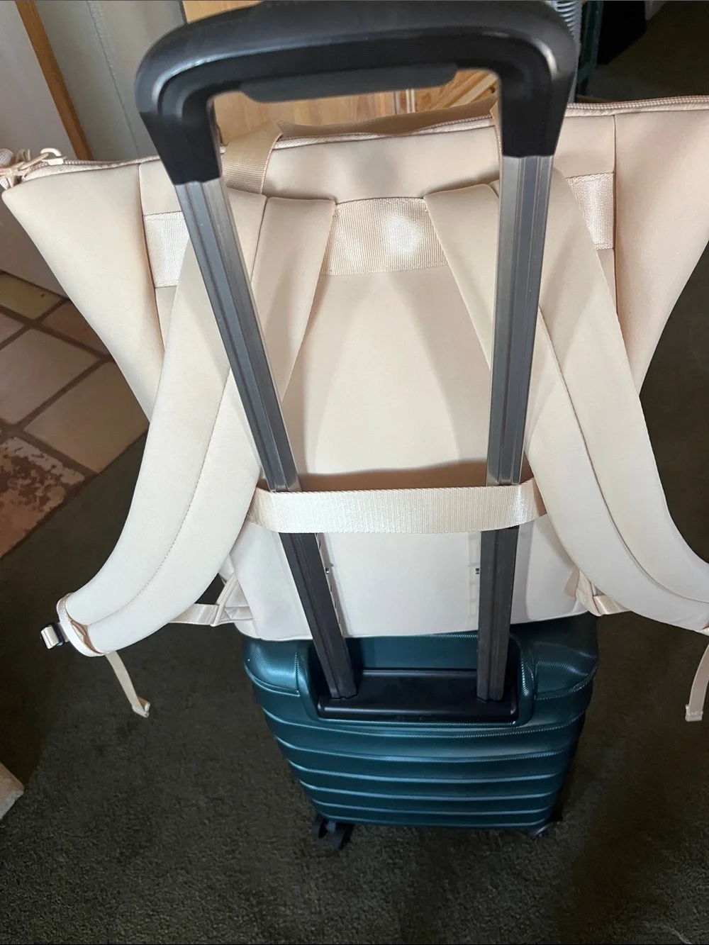 all in motion Cream Tote-Style Backpack